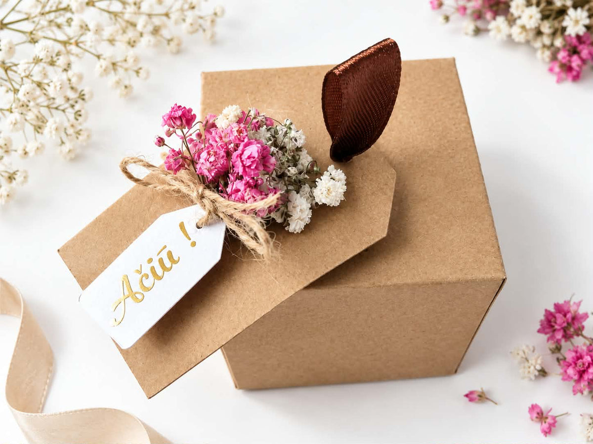 Mini saldainių dėžutė "Ačiū" - Dodeco