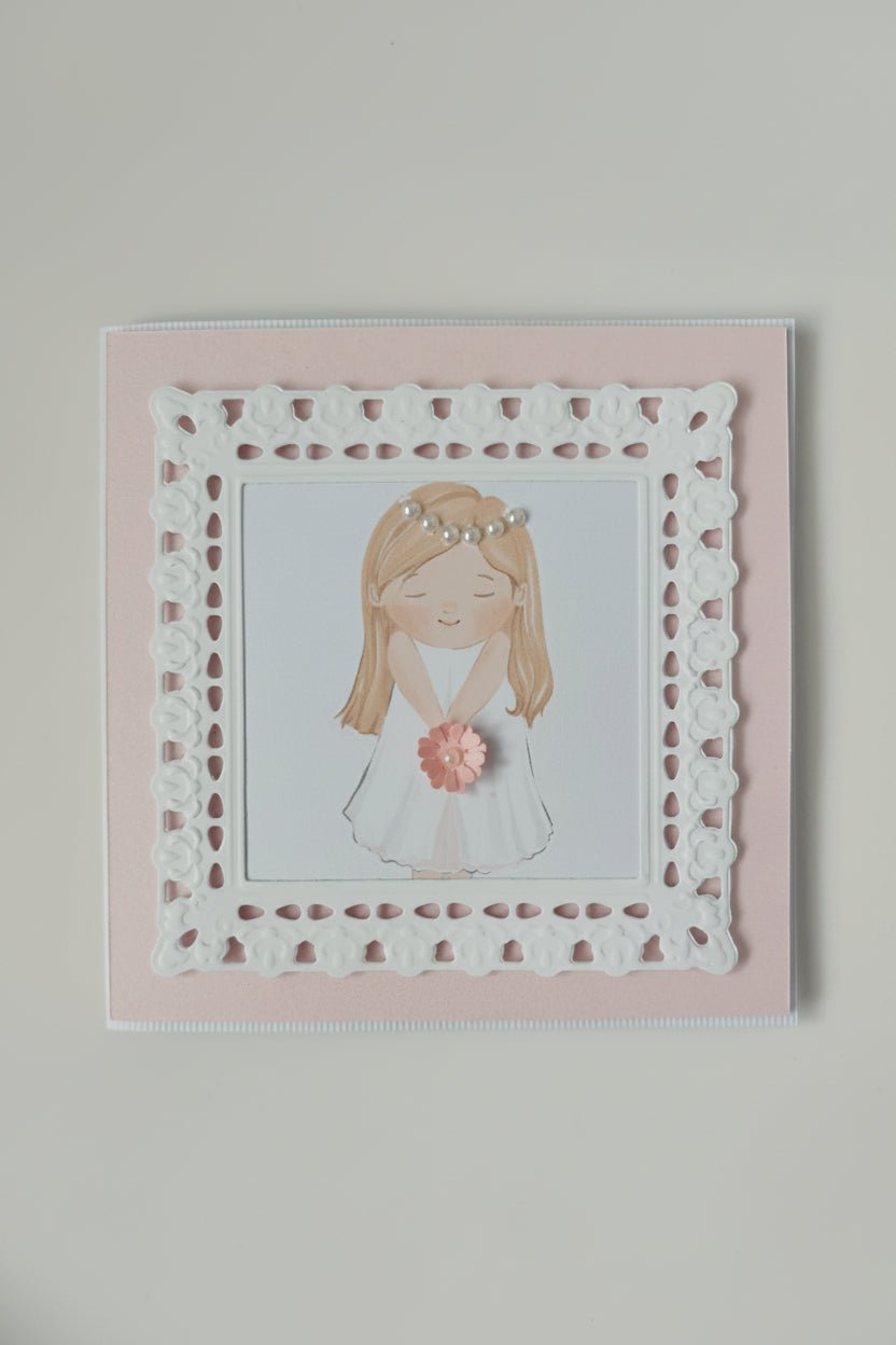 Rankų darbo atvirukas dėžutėje mergaitei - Dodeco