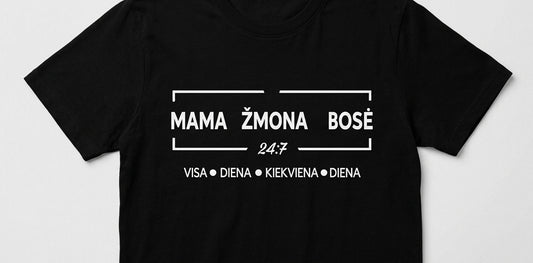 Termo lipdukas „Mama Žmona Bosė 24/7“ - Dodeco