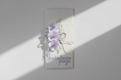 Rankų darbo atvirukas "Gimtadienio proga" - Dodeco