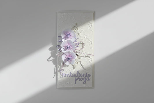 Rankų darbo atvirukas "Gimtadienio proga" - Dodeco