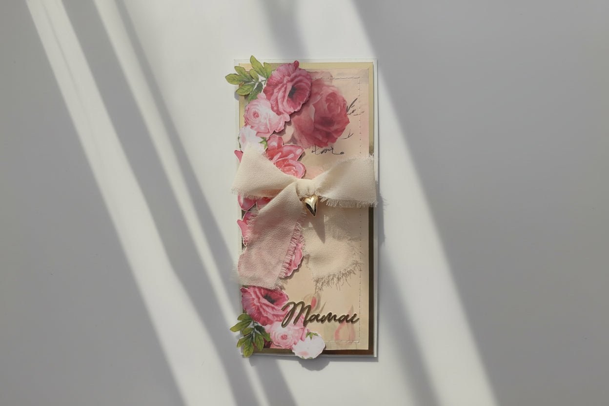 Rankų darbo atvirukas "Mamai" - Dodeco