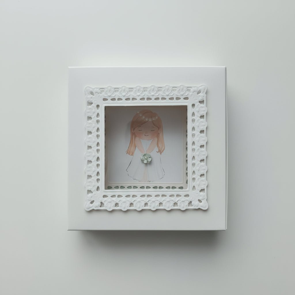 Rankų darbo atvirukas dėžutėje mergaitei - Dodeco
