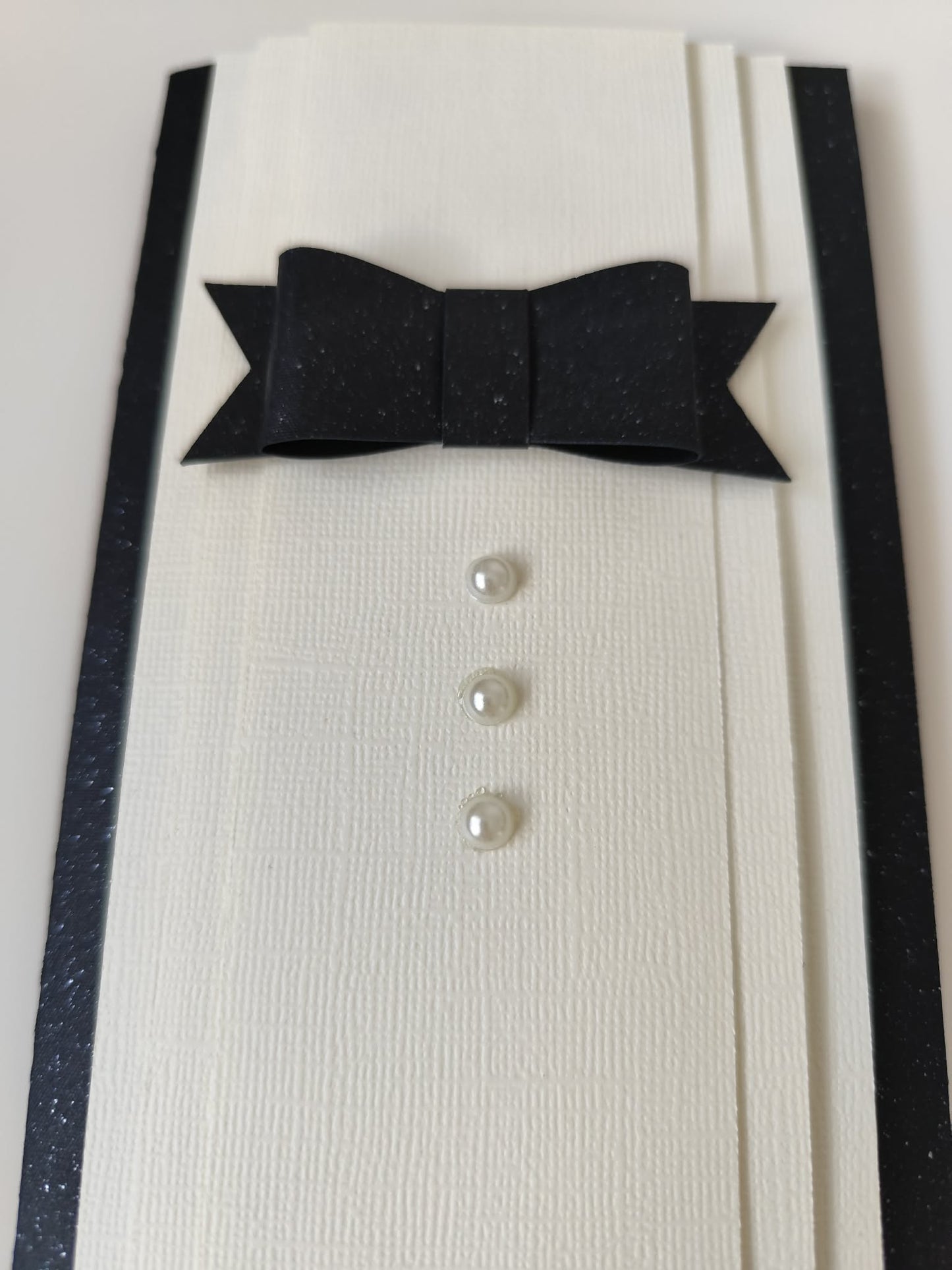 Rankų darbo atvirukas vyrui "Elegantiškas smokingas" - Dodeco