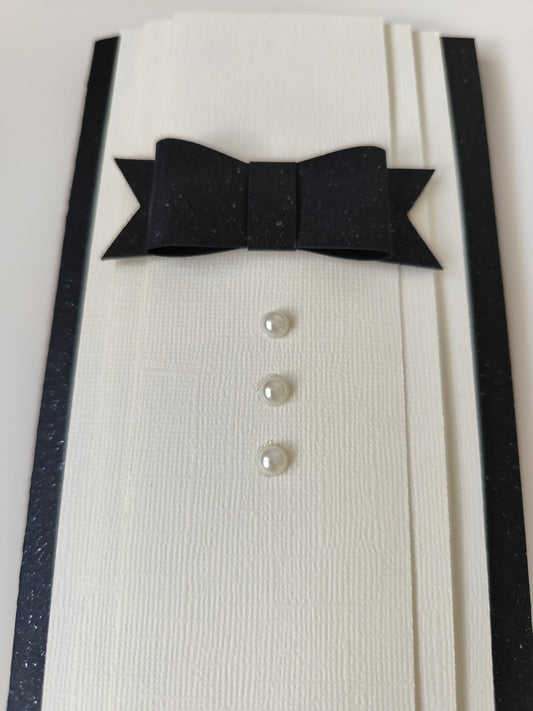 Rankų darbo atvirukas vyrui "Elegantiškas smokingas" - Dodeco