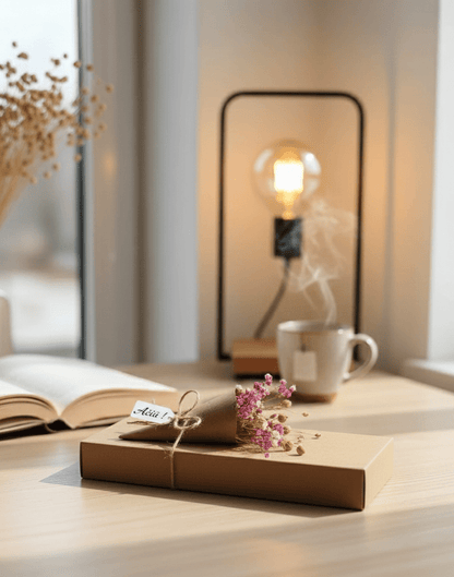 Saldainių dėžutė „Ačiū“ su gėlių puokštele - Dodeco