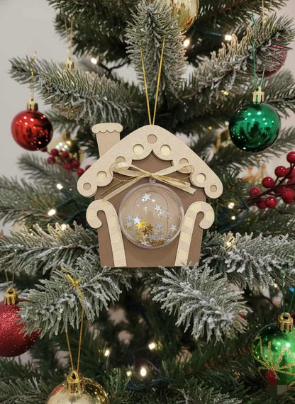 Kalėdinis namelis su dovanų burbulu - Dodeco