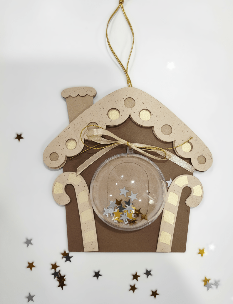 Kalėdinis namelis su dovanų burbulu - Dodeco