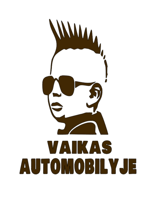 Vinilinis lipdukas „Vaikas automobilyje“ – 12 × 16 cm - Dodeco