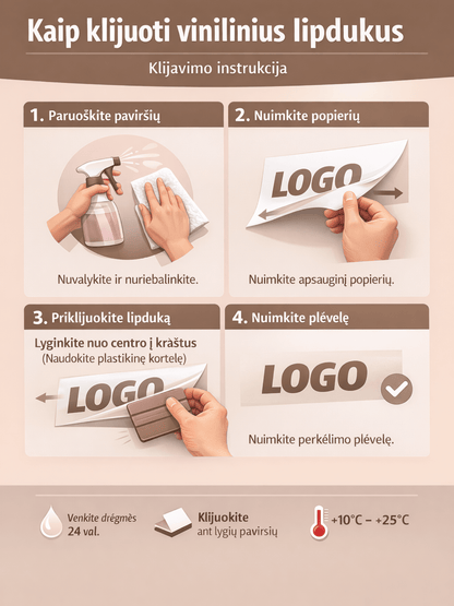 Vinilinis lipdukas „Vaikas automobilyje“ – 12 × 16 cm - Dodeco