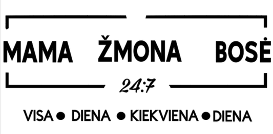 Termo lipdukas „Mama Žmona Bosė 24/7“ - Dodeco