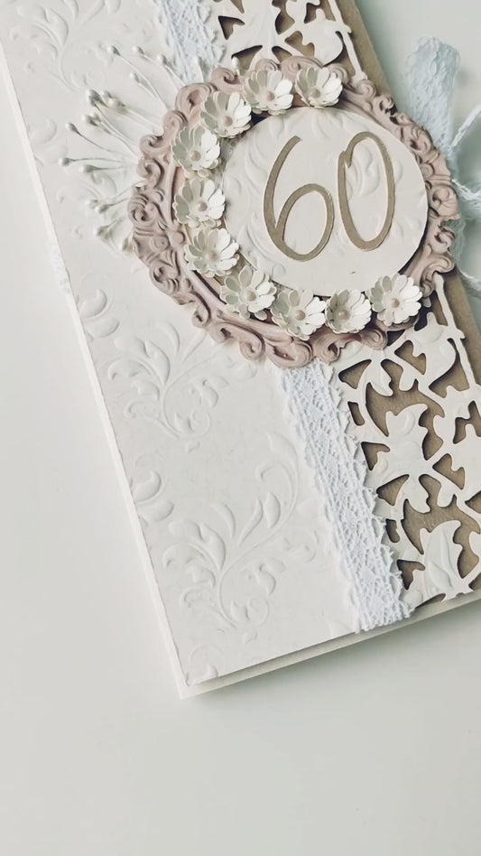 Rankų darbo atvirukas "Jubiliejinis"