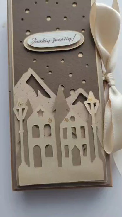 Saldainių dėžutė "Kalėdinis miestas"