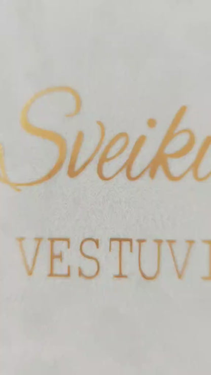 Rankų darbo veliūrinis atvirukas–vokelis