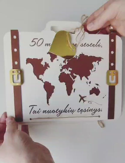 Dovanų vokelis "Kelionė aplink pasaulį"