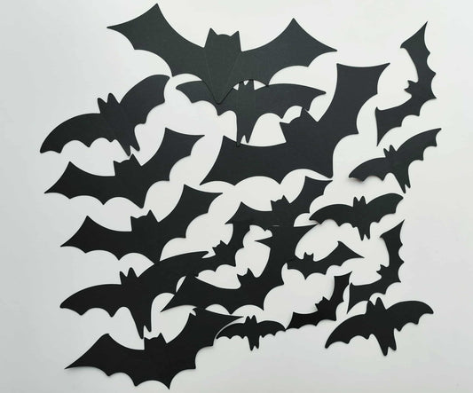 Helovyno dekoracijos – popieriniai šikšnosparniai (20vnt.) - Dodeco