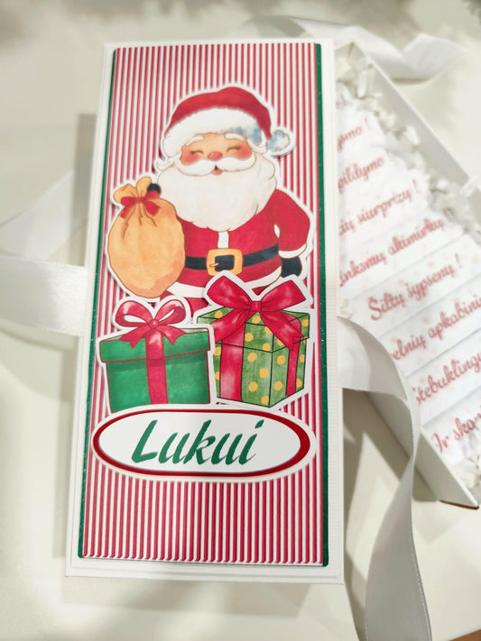 Personalizuota saldainių dėžutė "Kalėdų senelis" - Dodeco