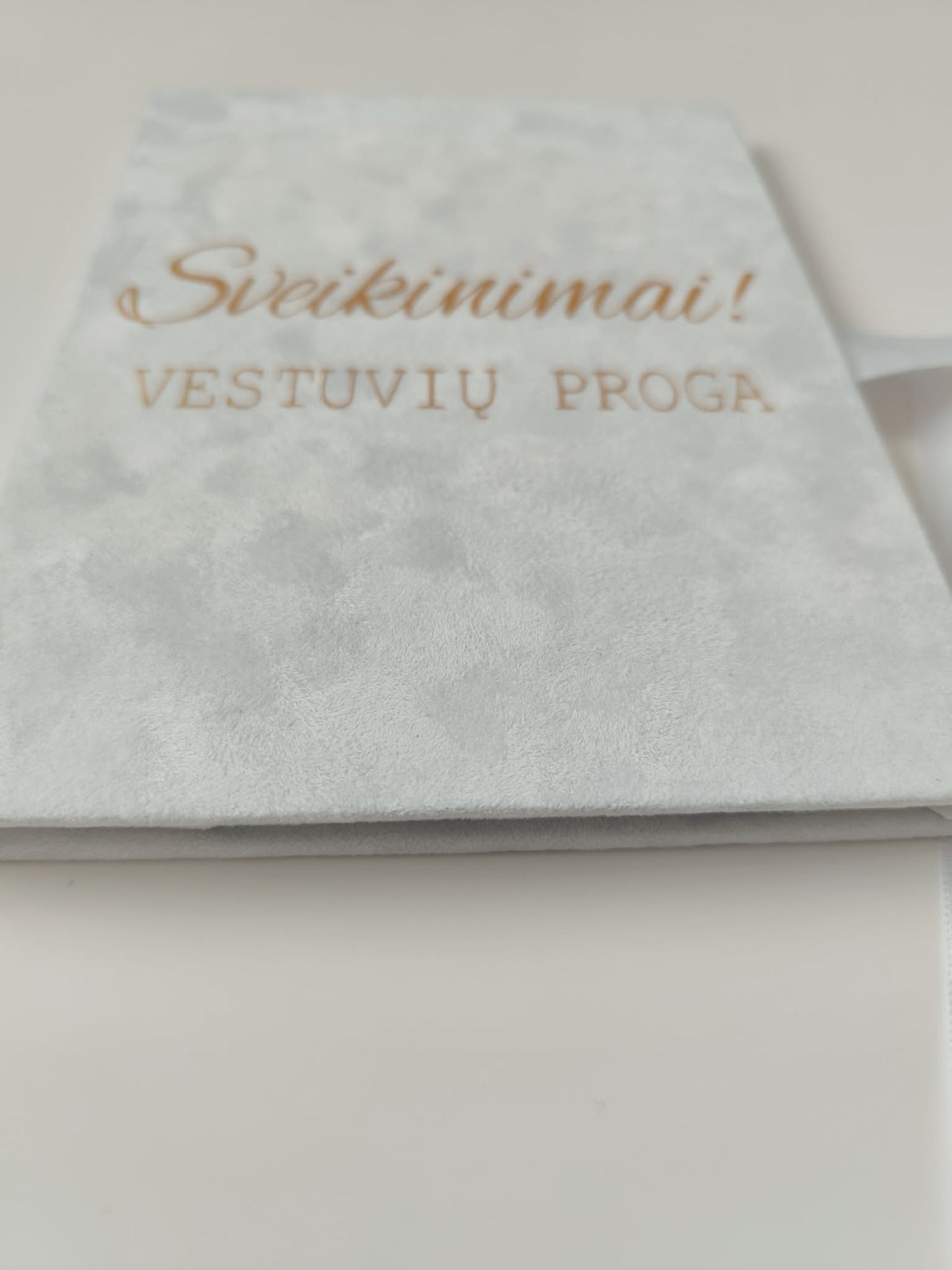 Rankų darbo veliūrinis atvirukas–vokelis - Dodeco