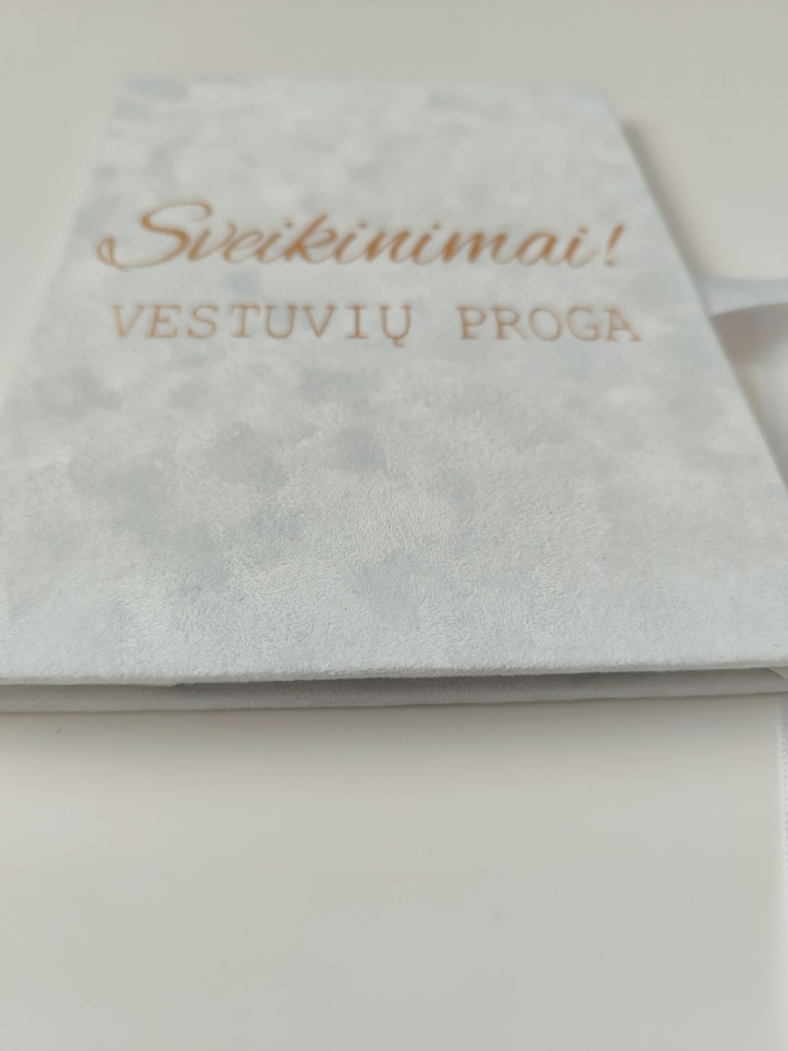 Rankų darbo veliūrinis atvirukas–vokelis - Dodeco