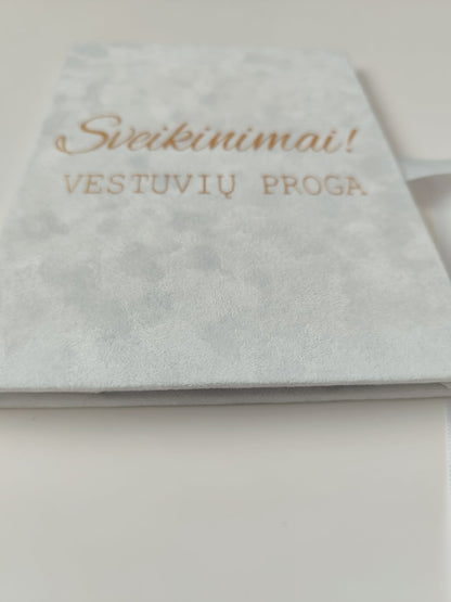 Rankų darbo veliūrinis atvirukas–vokelis - Dodeco
