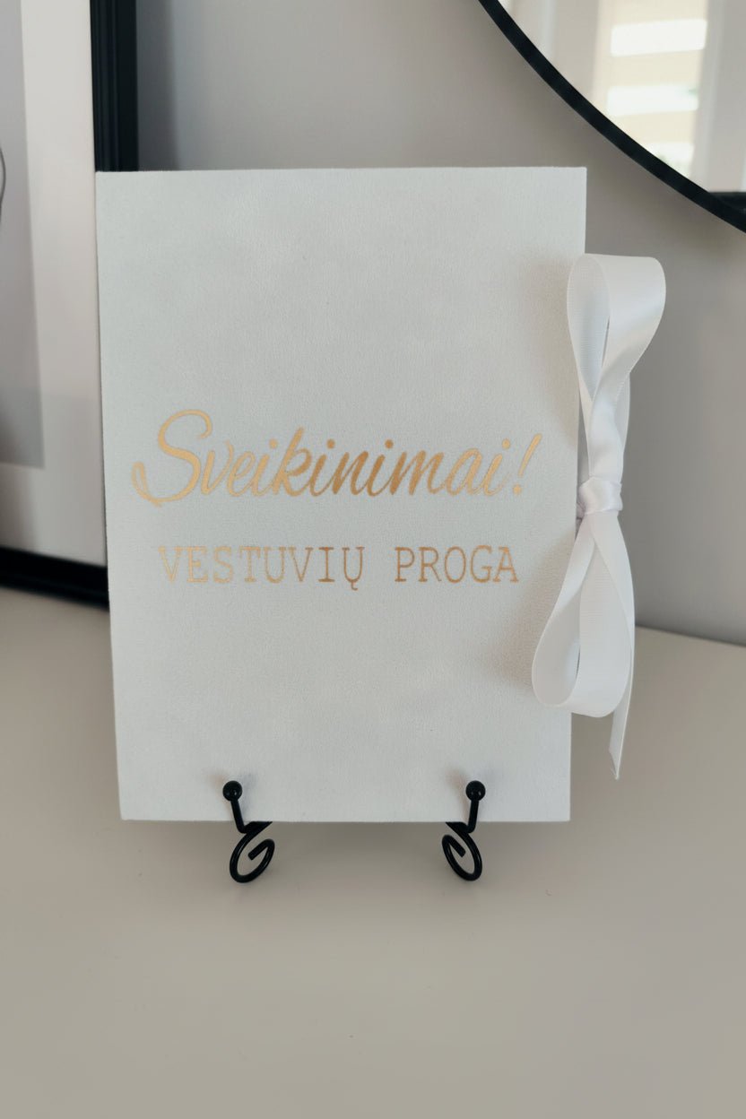 Rankų darbo veliūrinis atvirukas–vokelis - Dodeco