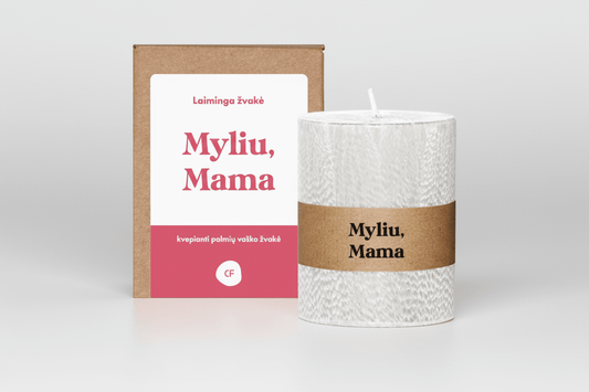 Laiminga žvakė „MYLIU, MAMA“ - Dodeco